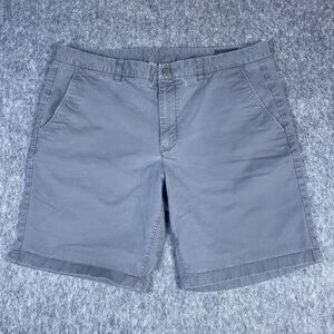 Bonobos Men's Chino Shorts Stretch Cotton Light Gray 9" Inseam Classic Size 38